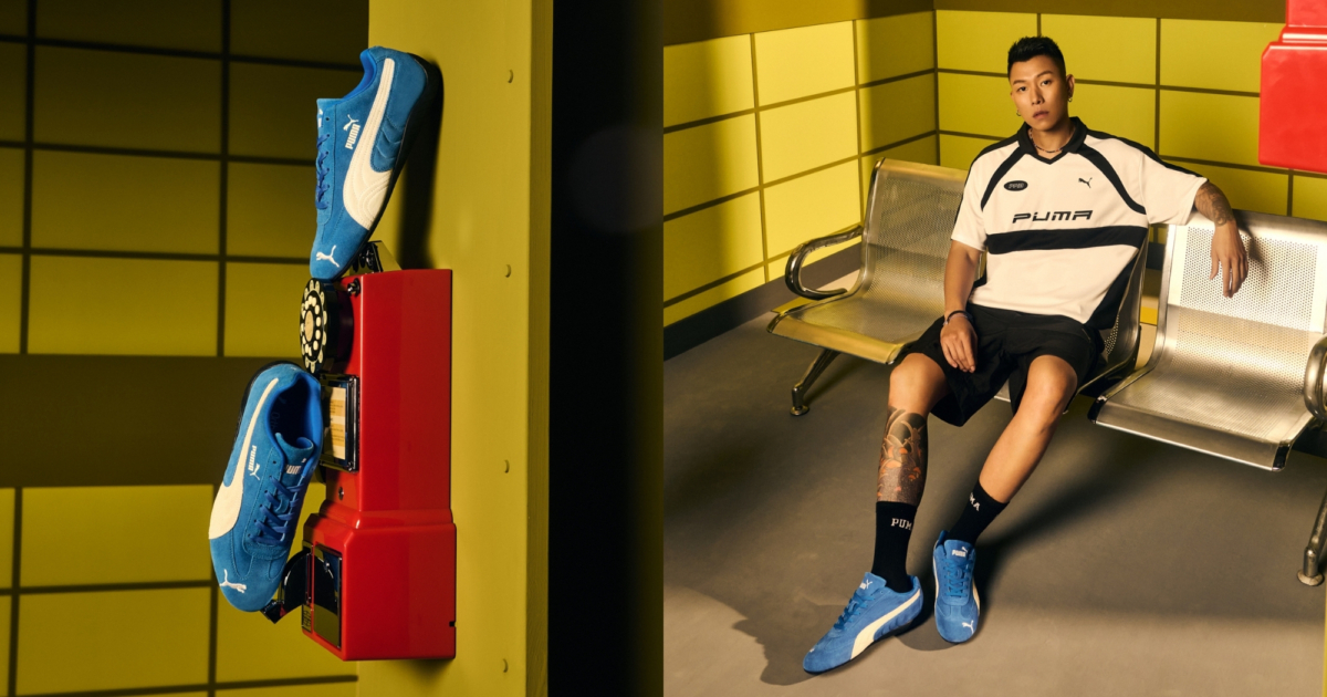 PUMA 流行系列 足球風短袖 Polo 上衣 建議售價 NT$1,980、PUMATECH 工裝 9 吋短風褲 建議售價 NT$1,480