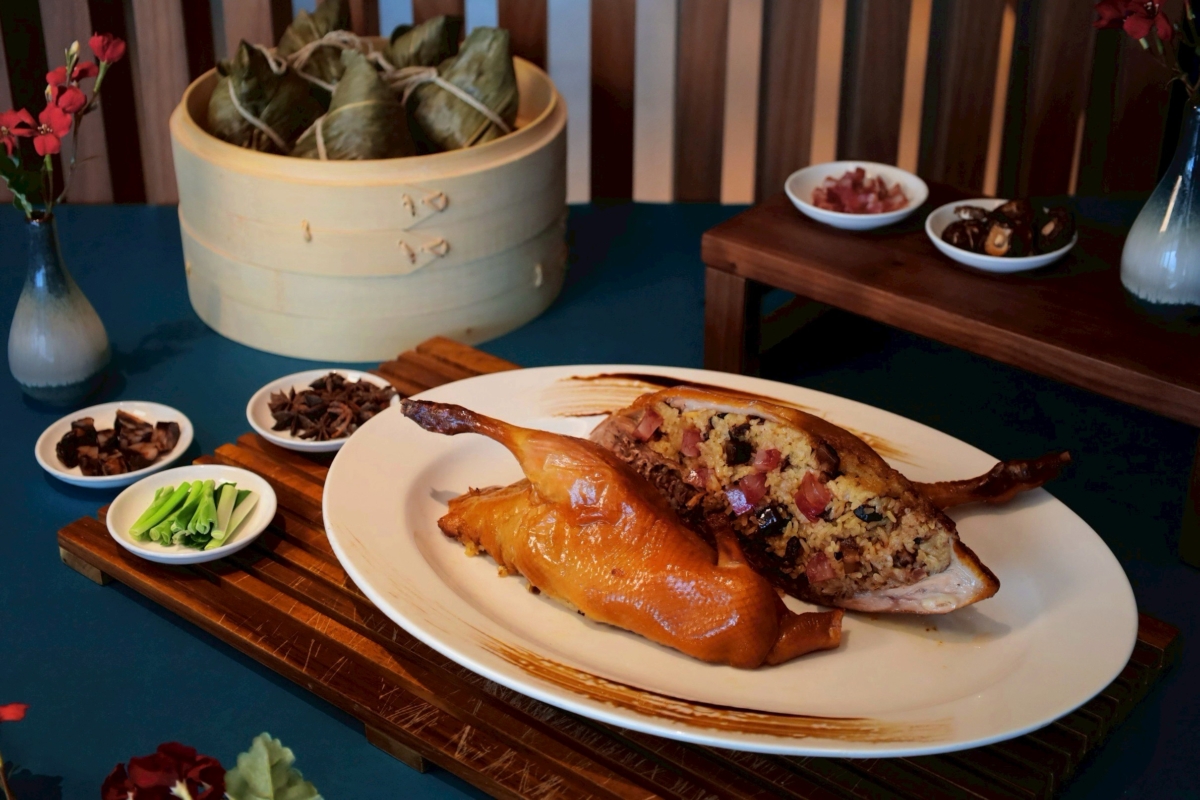 創新與傳統結合的「先知鴨粽」只有花蓮潔西艾美渡假酒店吃得到。