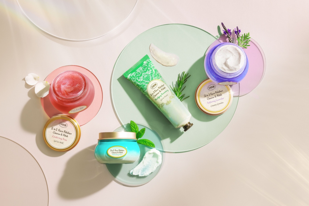 SABON 二合一臉部磨砂膏系列