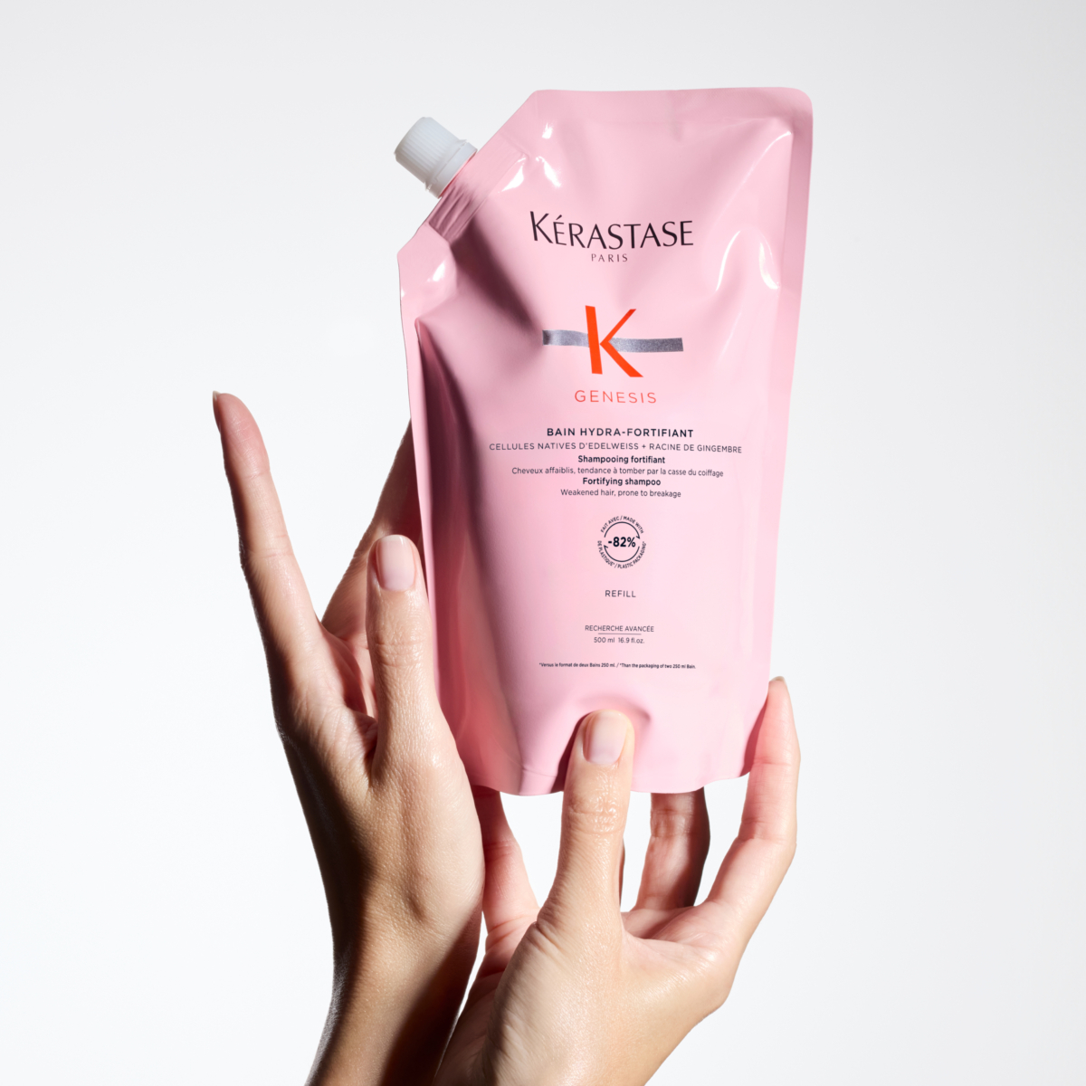 KÉRASTASE 巴黎卡詩 粉漾芯生髮浴 清爽型 500ml 補充包，NT$1,950