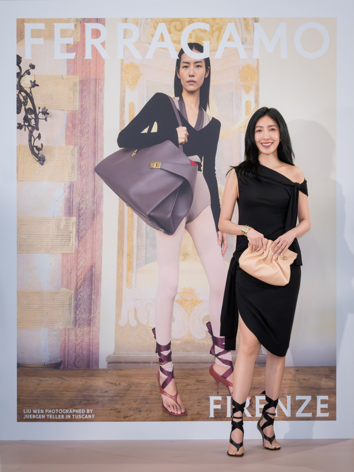 金鐘影后楊謹華出席Ferragamo台北101全新概念店開幕活動
