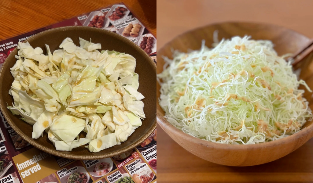 日本高麗菜料理大部分都是生吃涼拌