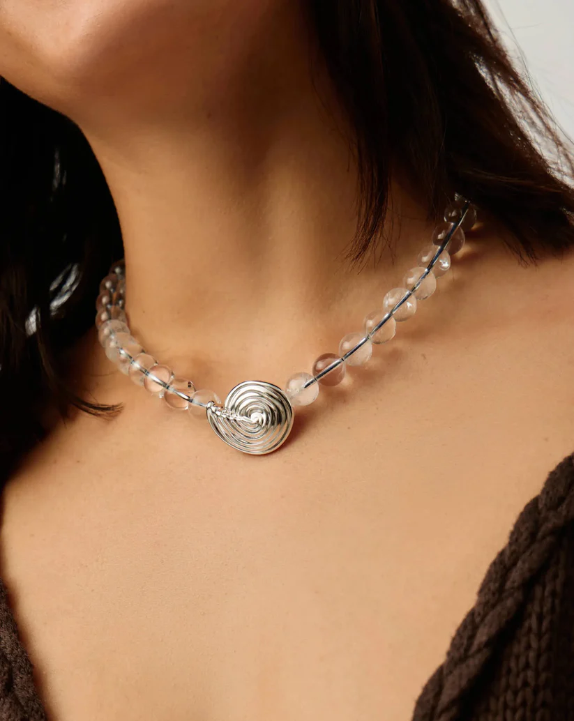 MISSOMA 螺旋寶石串珠吊墜項鍊