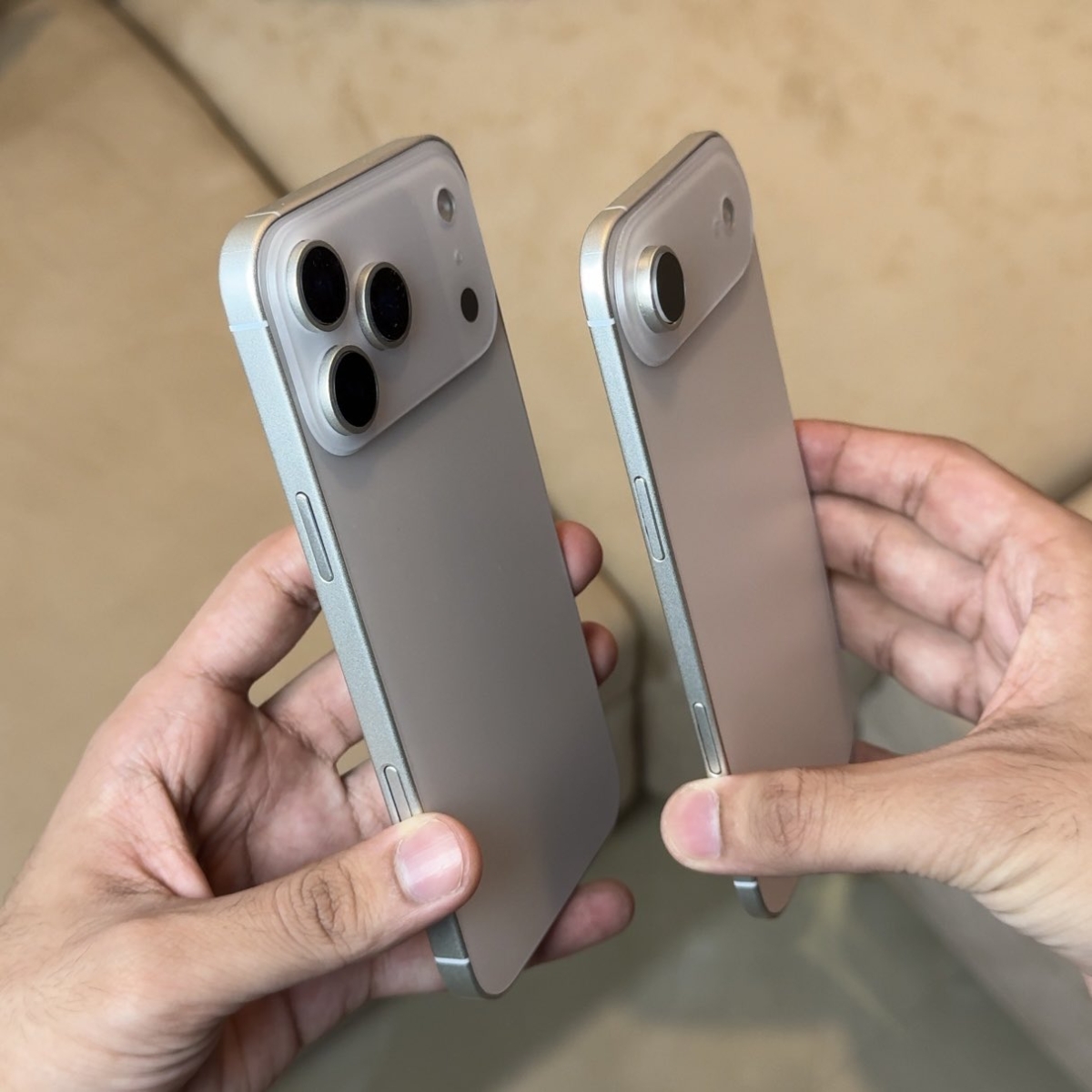 iPhone 17模型機上手照