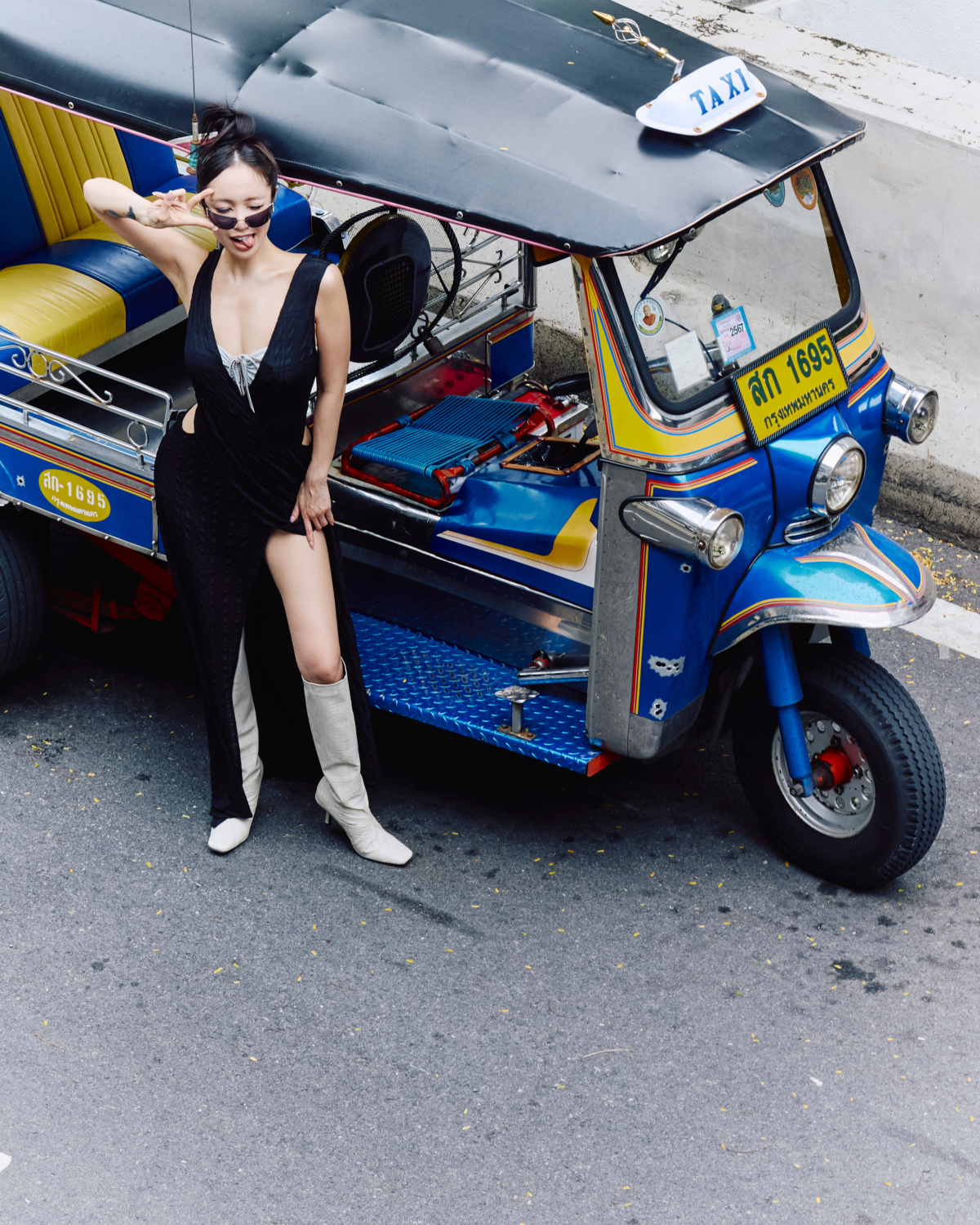 KIMBERLEY X HÁI 橫編直率|口袋渡假洋裝 曜石黑,NT$2880