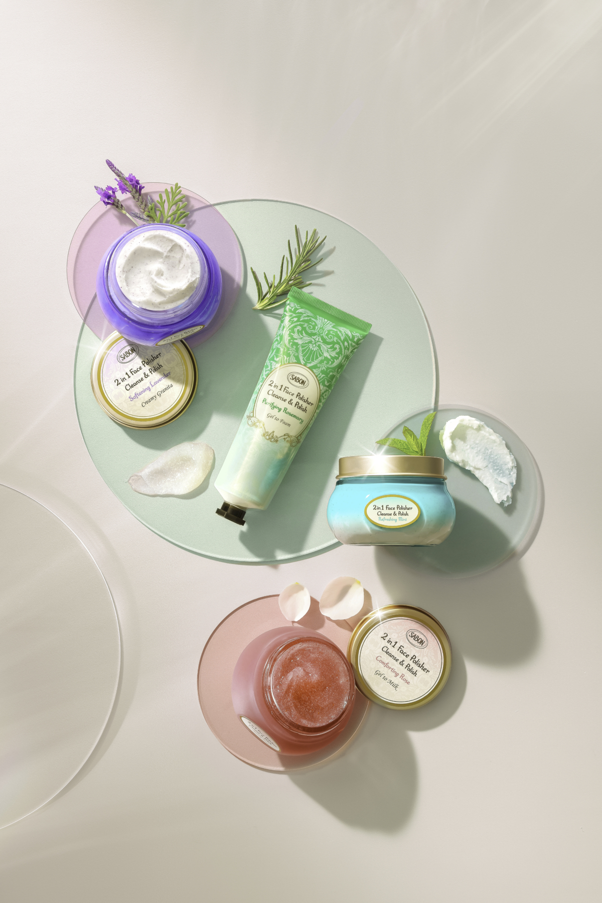 SABON 二合一臉部磨砂潔顏凝露、二合一臉部磨砂膏