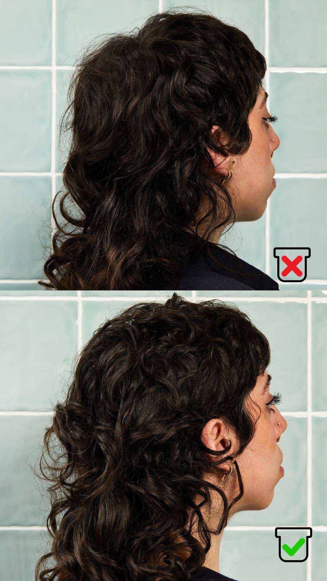 LUSH 髮根修護頭皮護理霜使用前後