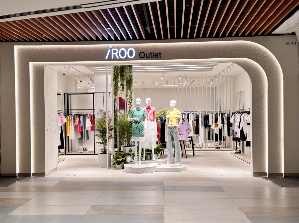 iROO位於新加坡IMM以「永續時尚」為理念的首家 Outlet店