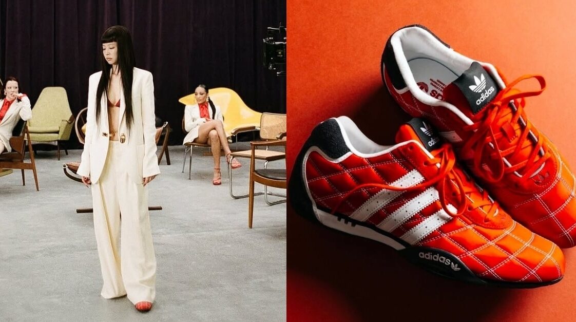 Jennie 搶先著用 adidas Originals ADIRACER 紅色賽車薄底鞋