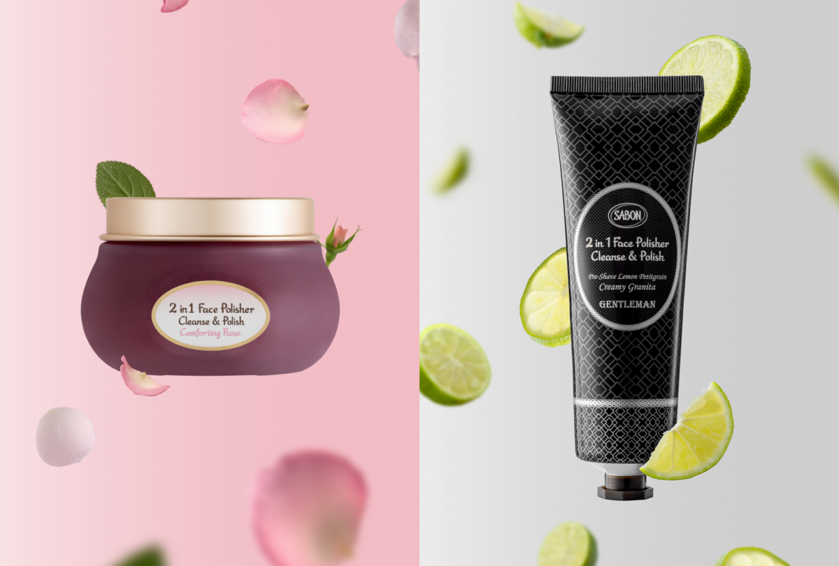 SABON 二合一臉部磨砂膏 珍萃玫瑰、紳士