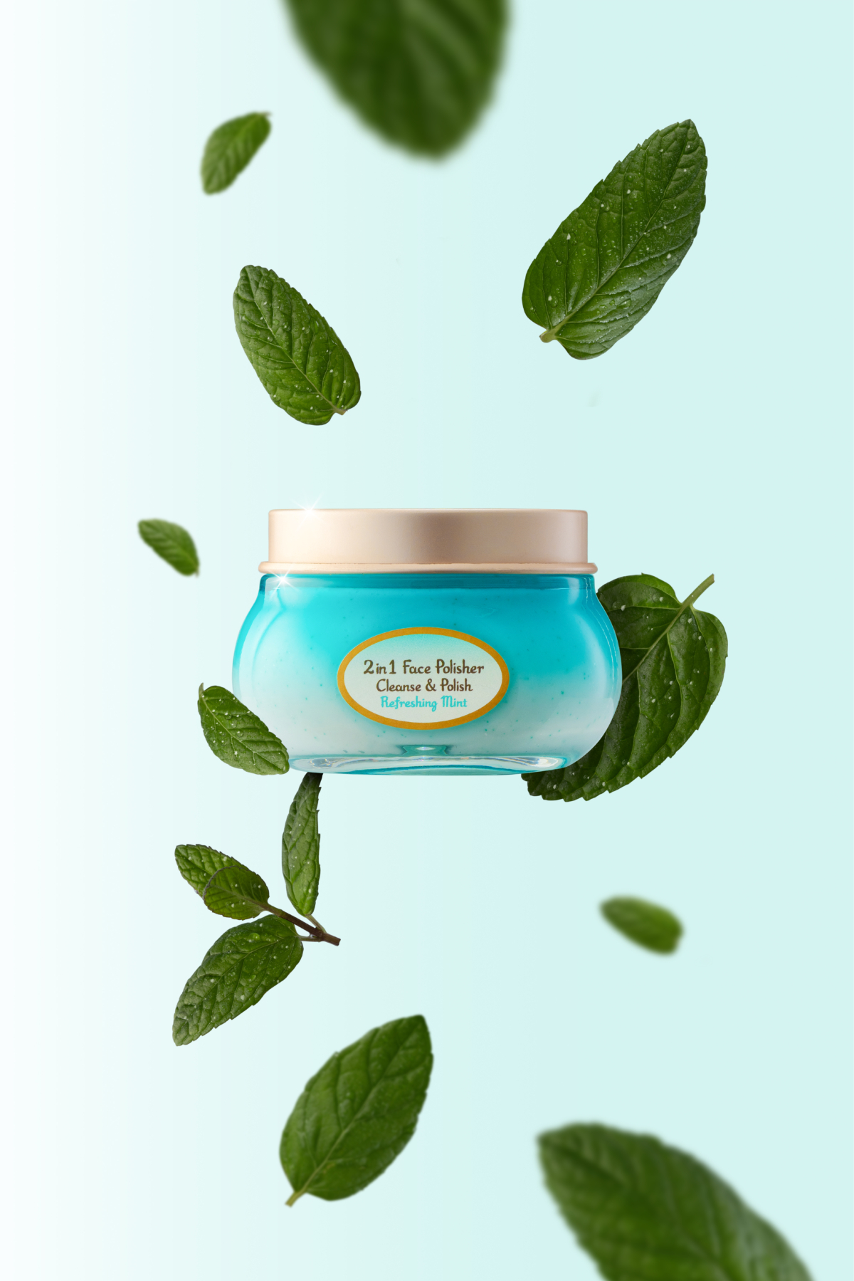 SABON 二合一臉部磨砂膏 清爽薄荷