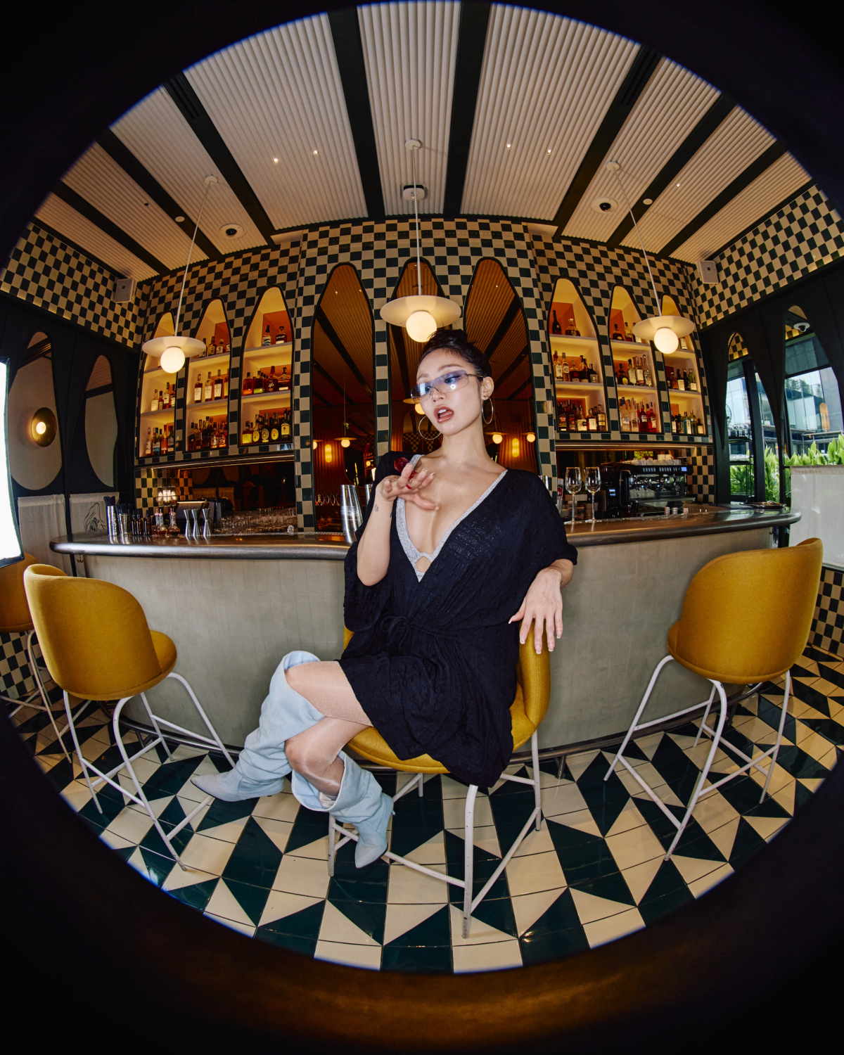 KIMBERLEY X HÁI 橫編直率|海島渡假罩衫 曜石黑,NT$2880