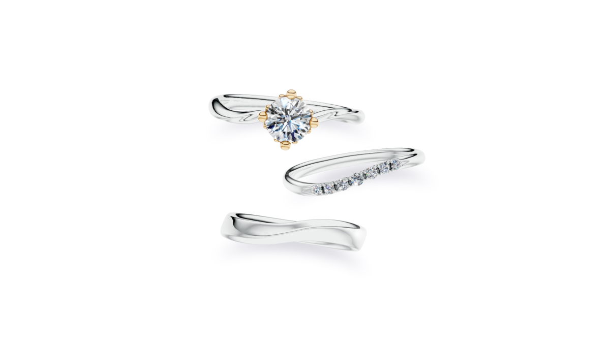 求婚鑽戒 RSDC203 NT$33,800 (不含主鑽);RBGDC003結婚對戒 NT$68,600
