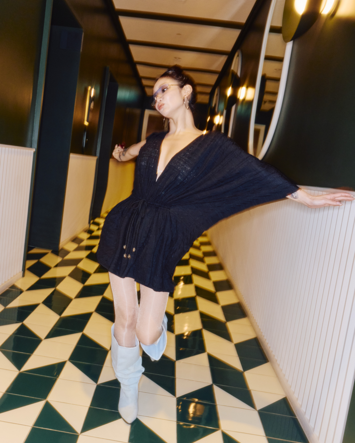 KIMBERLEY X HÁI 橫編直率|海島渡假罩衫 曜石黑,NT$2880