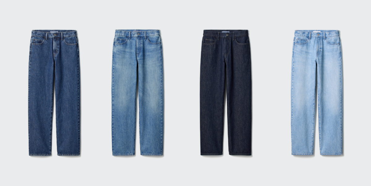 UNIQLO and JW ANDERSON 直筒牛仔褲(女裝共四色,左一為新色) ,NT$ 1,290