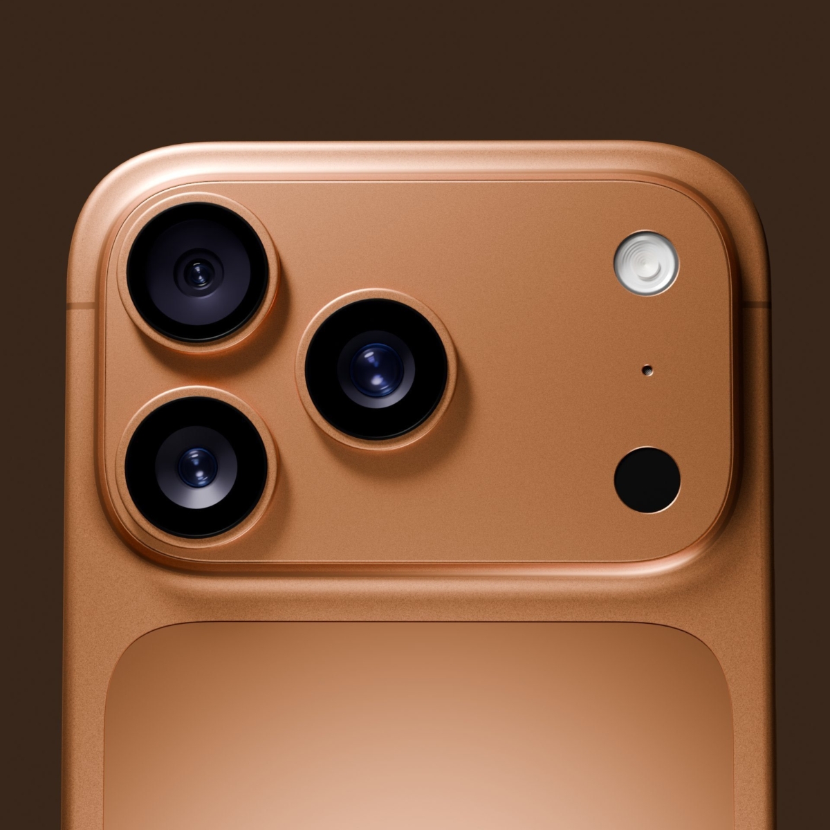 iPhone 17 Pro橘銅特寫