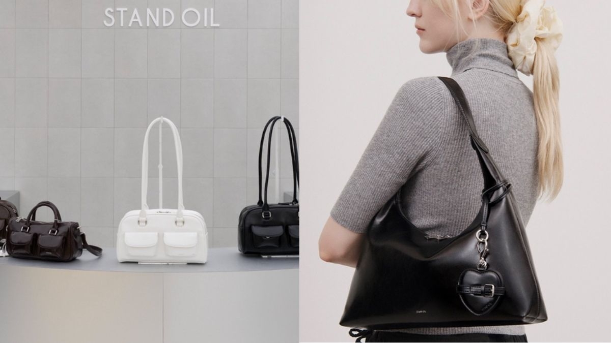 Stand Oil主打簡約風設計,包包線條簡潔俐落。