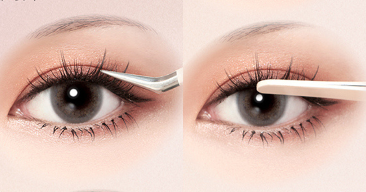 免膠假睫毛怎麼貼？