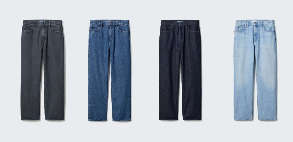 UNIQLO and JW ANDERSON 直筒牛仔褲(男裝共四色,左一為新色) ,NT$ 1,290