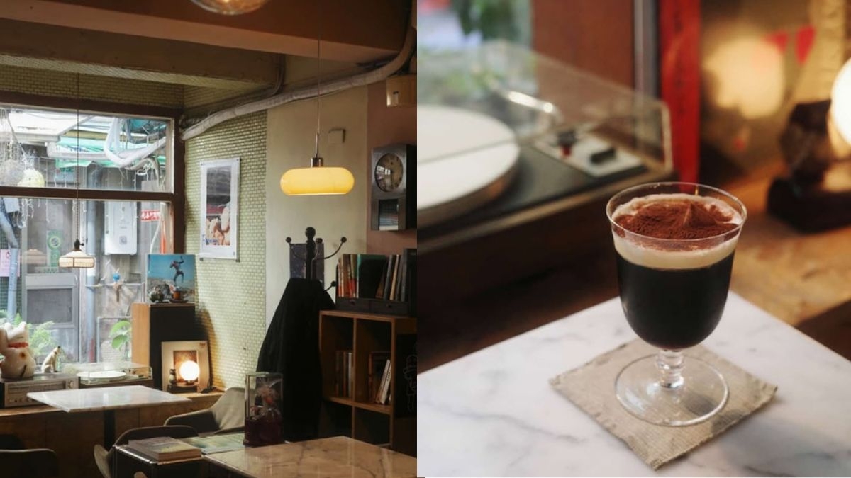 店內裝潢結合了復古與現代感，走台日混血風格。