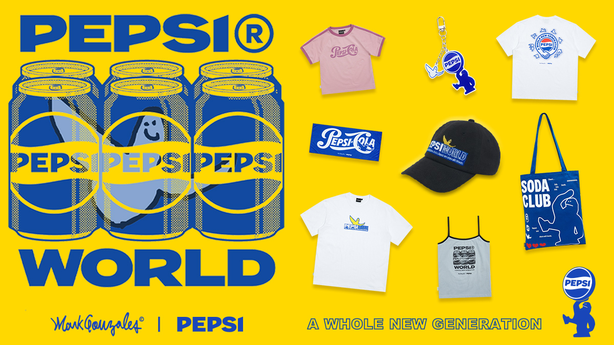 街頭滑板教父 Mark Gonzales X 百事可樂 攜手推出夏日限定聯名系列，打造潮流新浪潮！