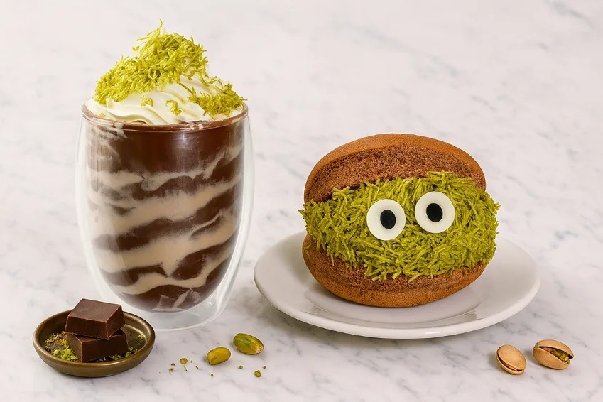 初韻「杜拜巧克力輕乳」、「杜拜巧克力舒芙蕾」香濃可口。