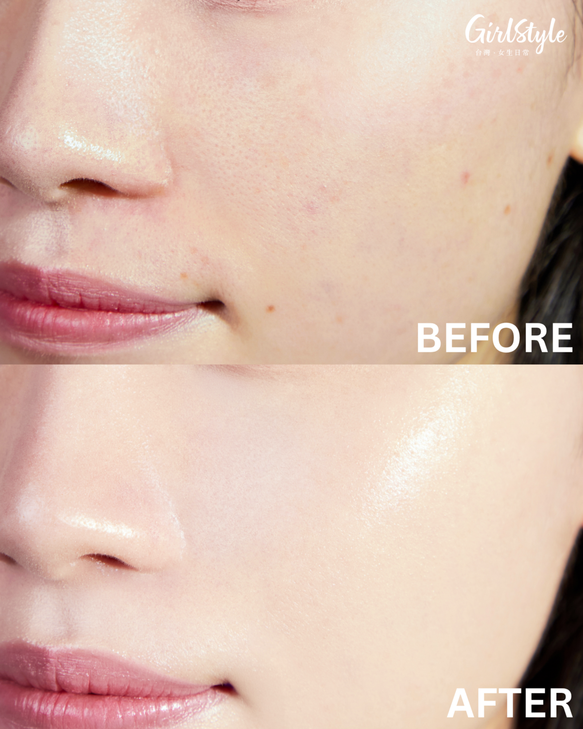 KANEBO 無瑕妍采活力肌粉霜Ⅱ上妝效果