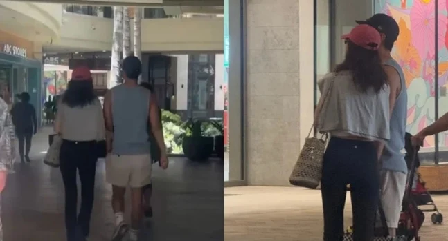 金知碩與李宙明同遊夏威夷被目擊