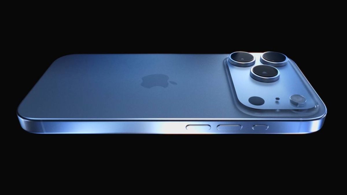 iPhone 17 Pro藍色渲染圖