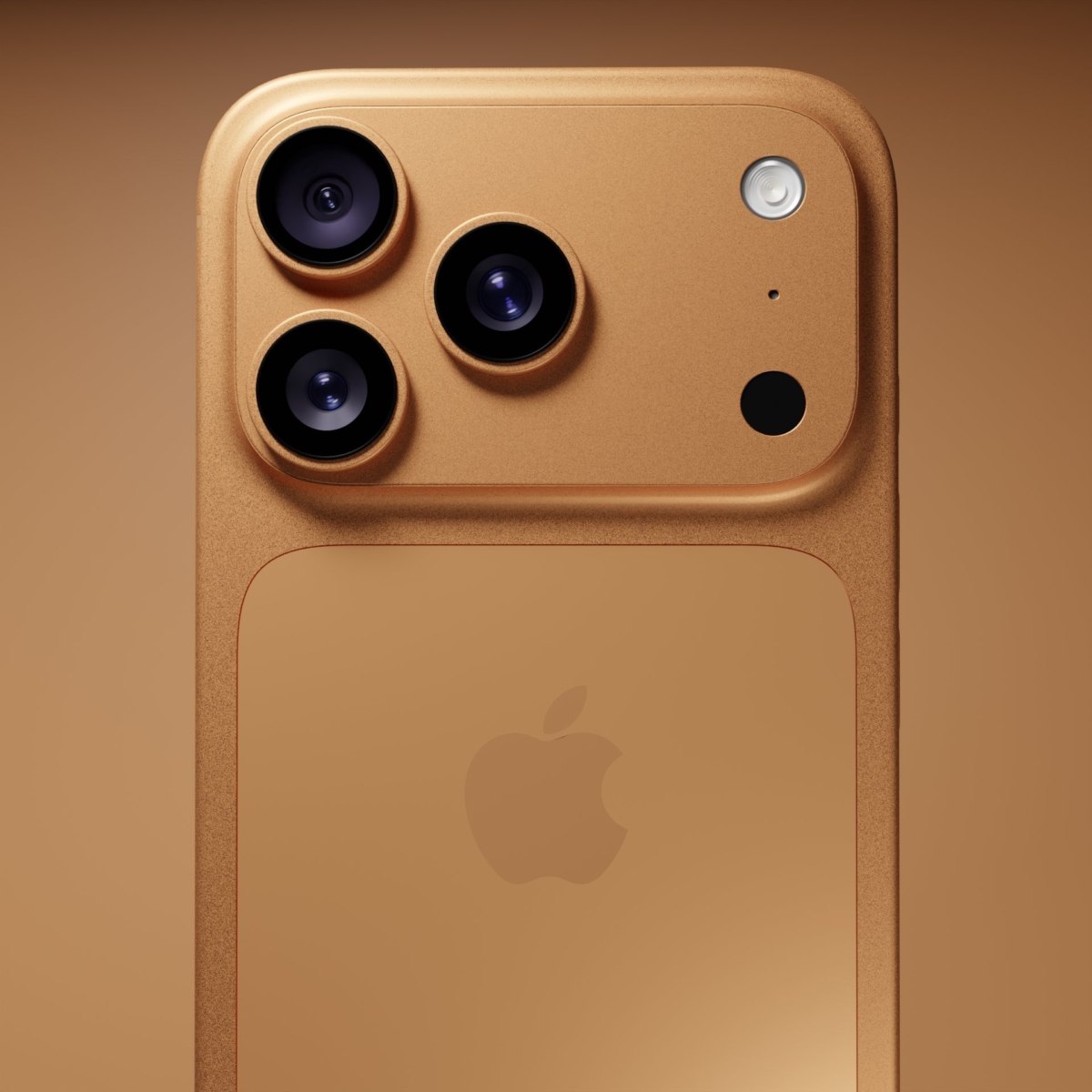 iPhone 17 Pro橘銅色渲染圖