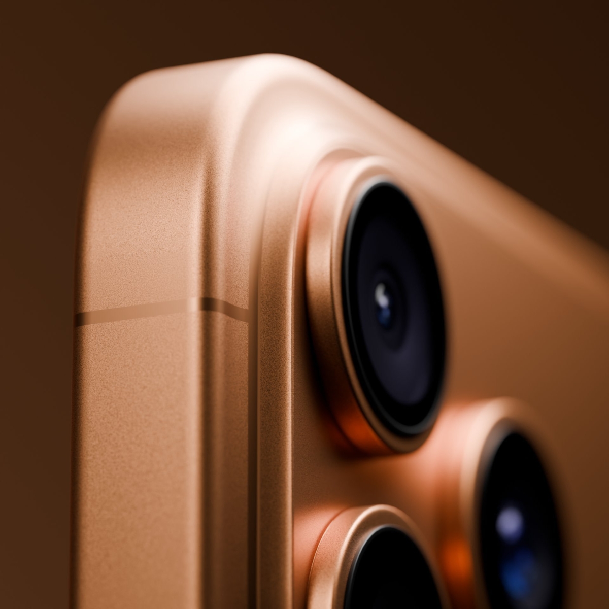 iPhone 17 Pro橘銅色特寫