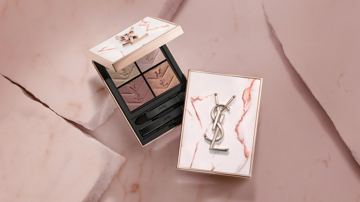 YSL 2025七夕情人節限定版 時尚四色眼影盤 #825心動烙印，NT$3,100