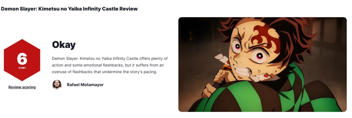 IGN評分《鬼滅之刃無限城篇》