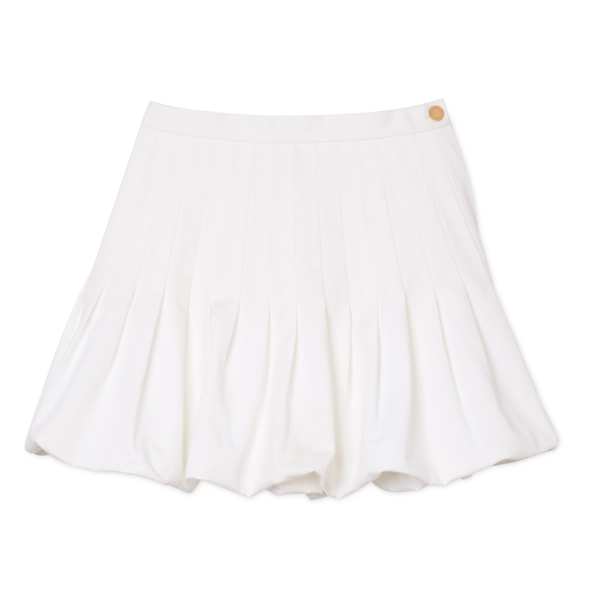 SANDRO 白色百褶花苞裙 ，NT$10,590