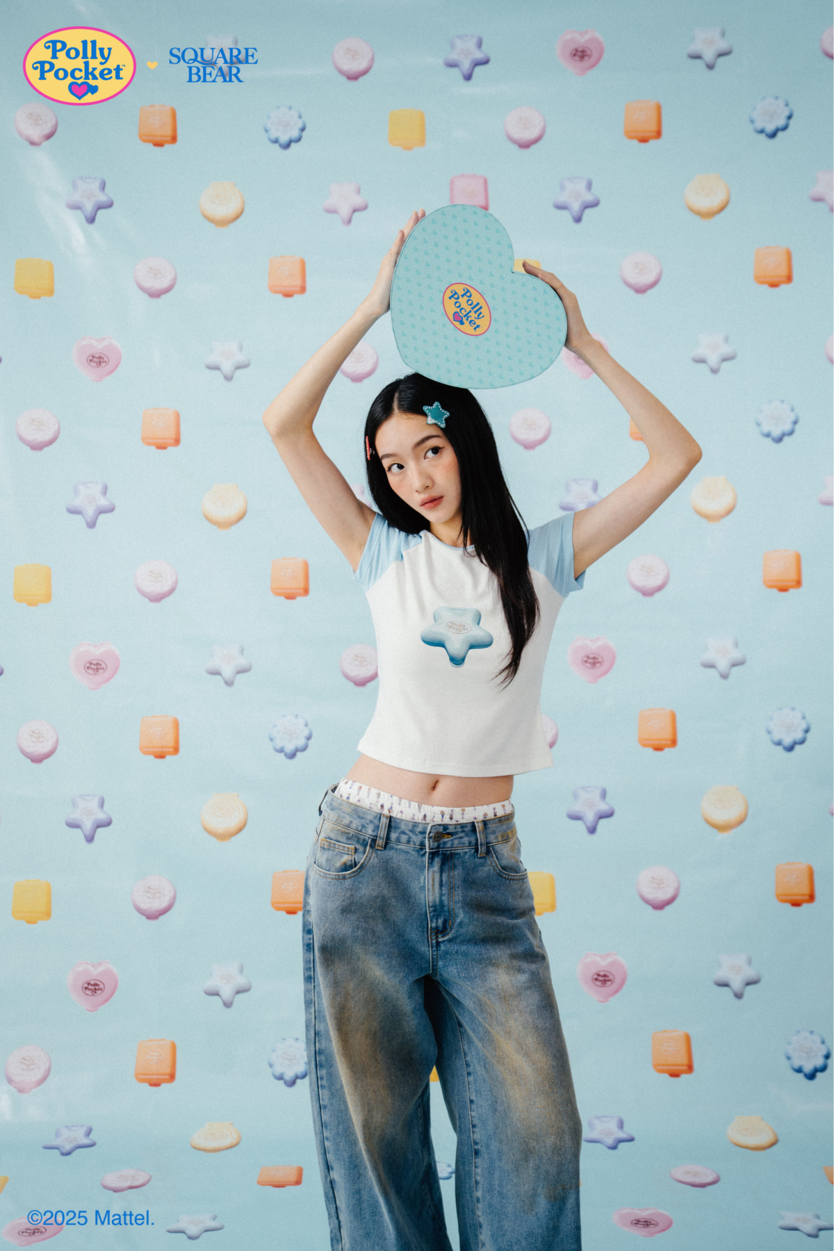 Polly Pocket x SQB Baby Tee,NT$950