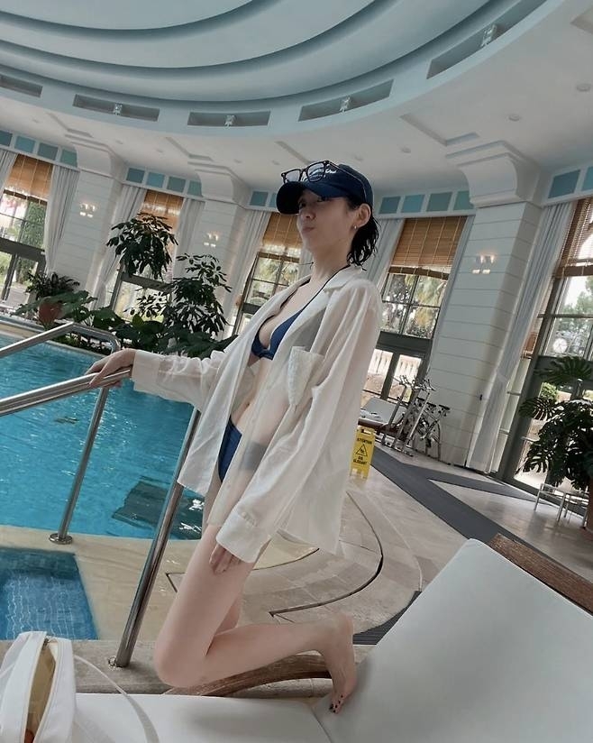 朴智賢學生時期曾是游泳選手，身材看似纖細卻很有料。