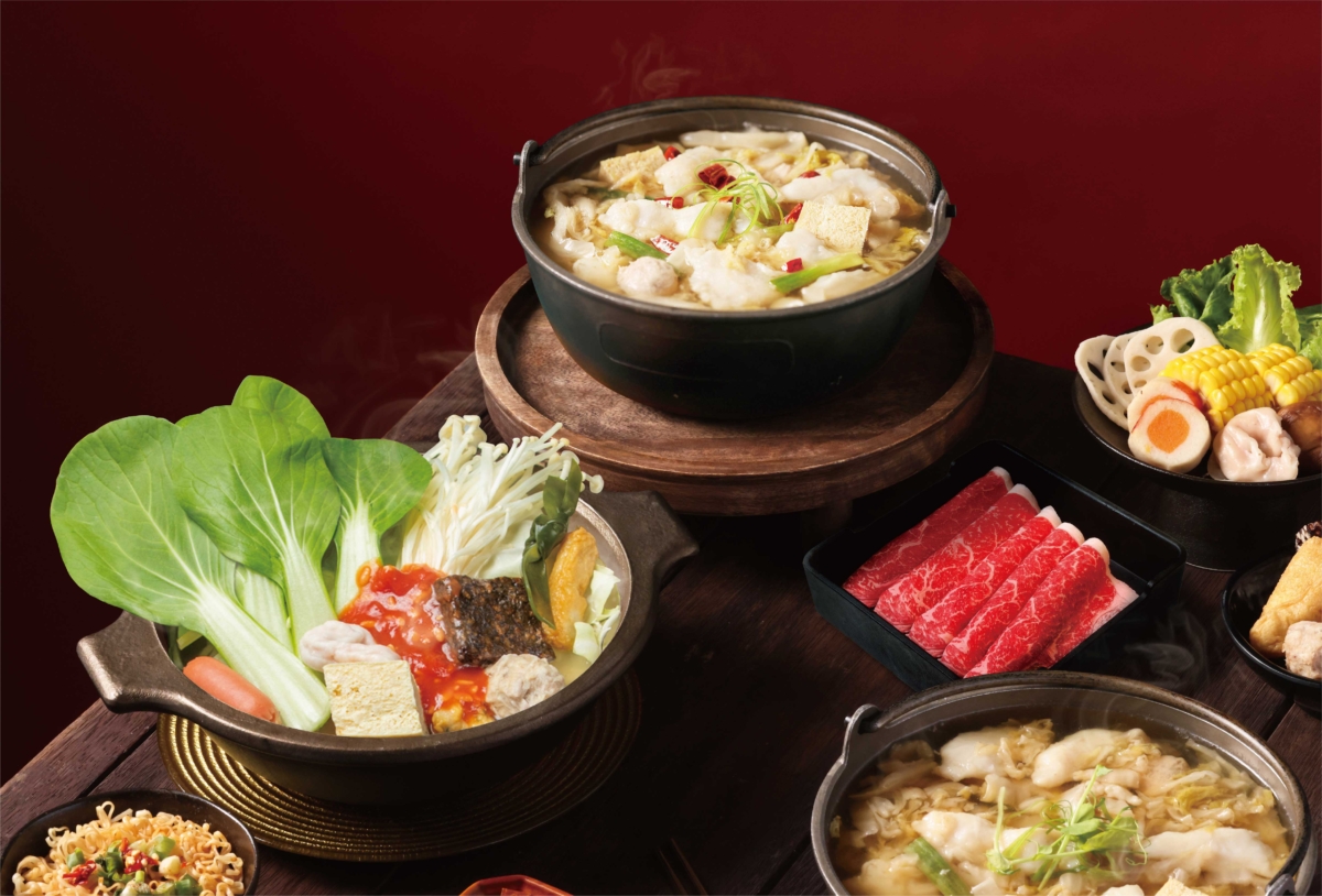 老先覺「酸白菜金湯鍋」、「金湯酸菜魚/牛」與「酒釀鮮茄鍋2.0」三