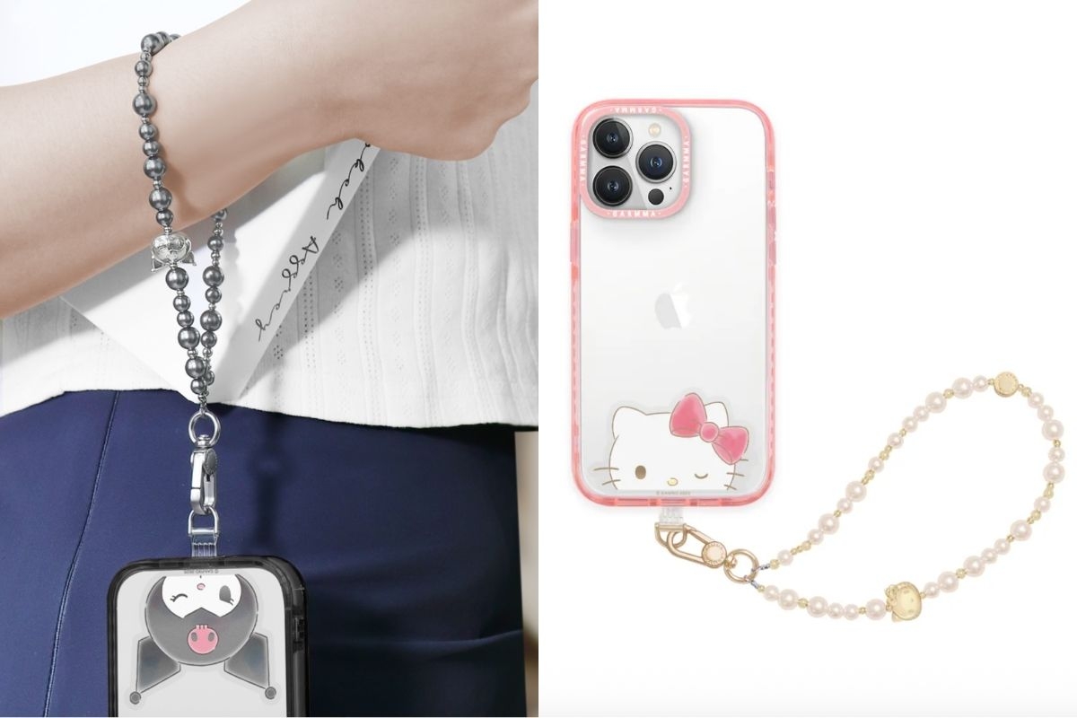 以細緻珍珠串飾結合金色角色元素，外觀優雅而具辨識度。