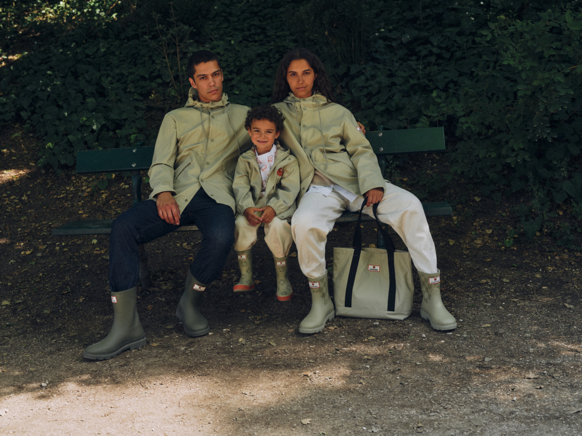 以巴黎式時尚風格結合 Hunter 標誌性的威靈頓靴與時髦實用的全天候單品