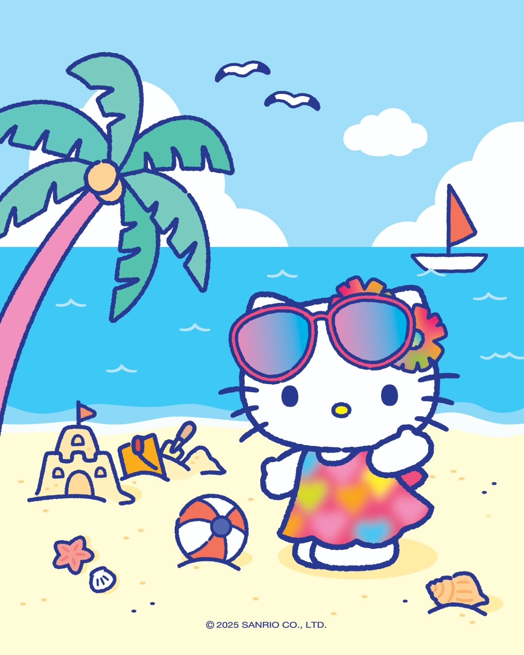 Kittty身高5顆蘋果、體重3顆蘋果。