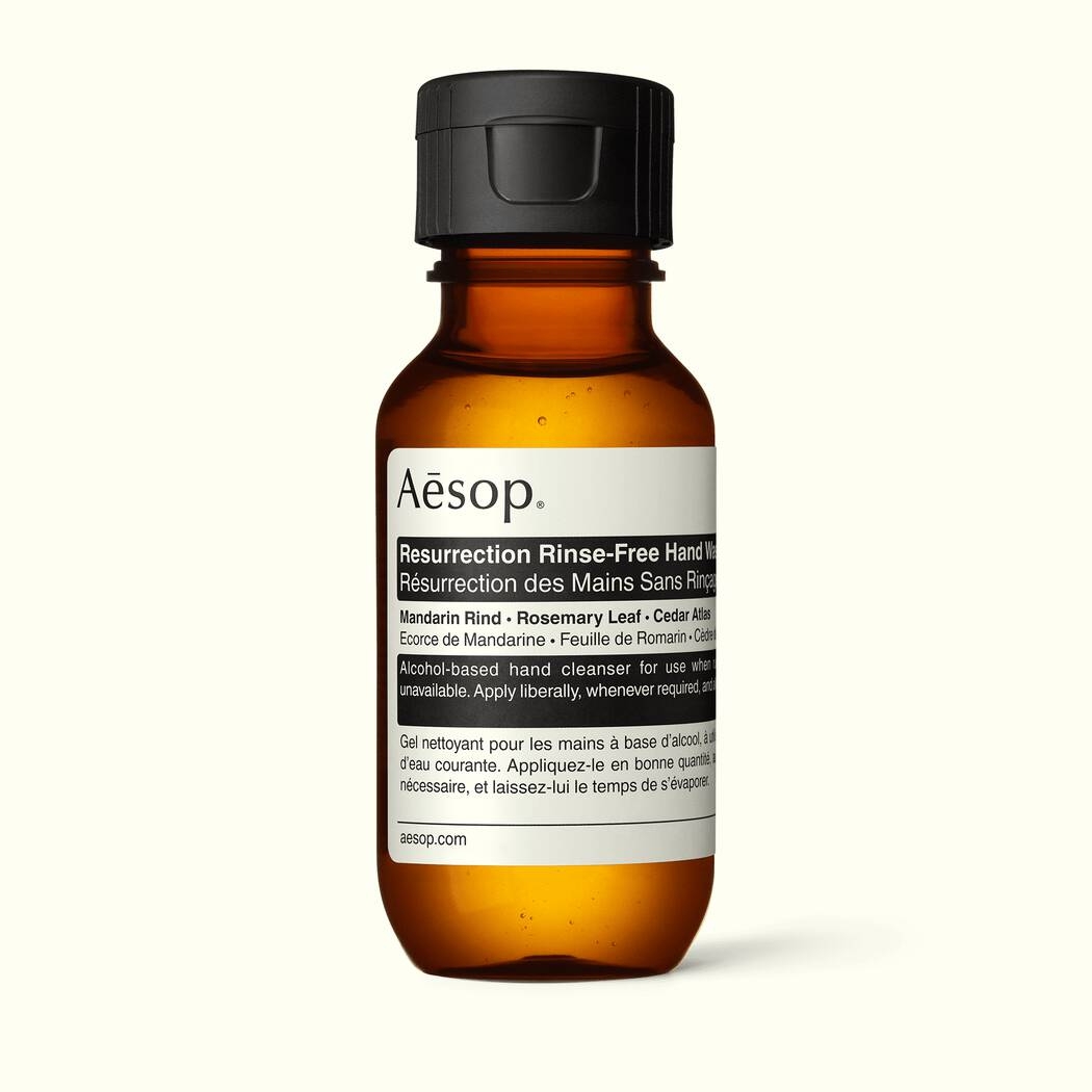 旅用必備「質感洗手好物」推薦03:Aesop 賦活手部乾洗清潔露 50ml,NT300