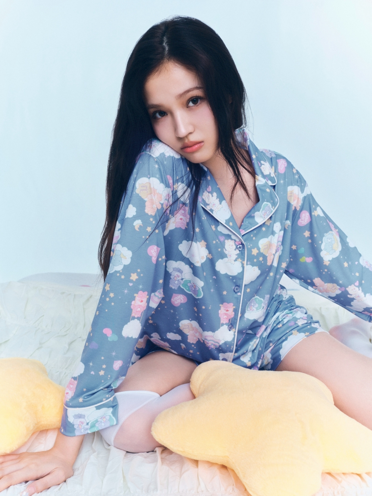 SNIDEL HOME【Care Bears】印花開襟襯衫 NT$2,350+印花短褲 NT$1,890