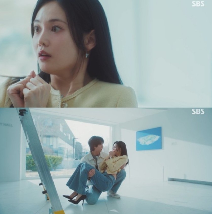 《一吻爆炸》女二「柳夏永」對男二「金善宇」心動瞬間。