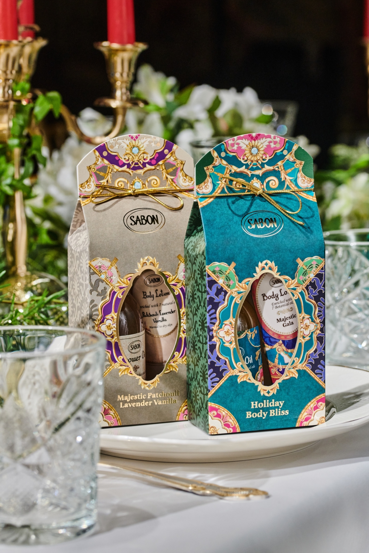 SABON 沐浴保養禮盒(流光夜宴限定包裝) ，NT$1,180