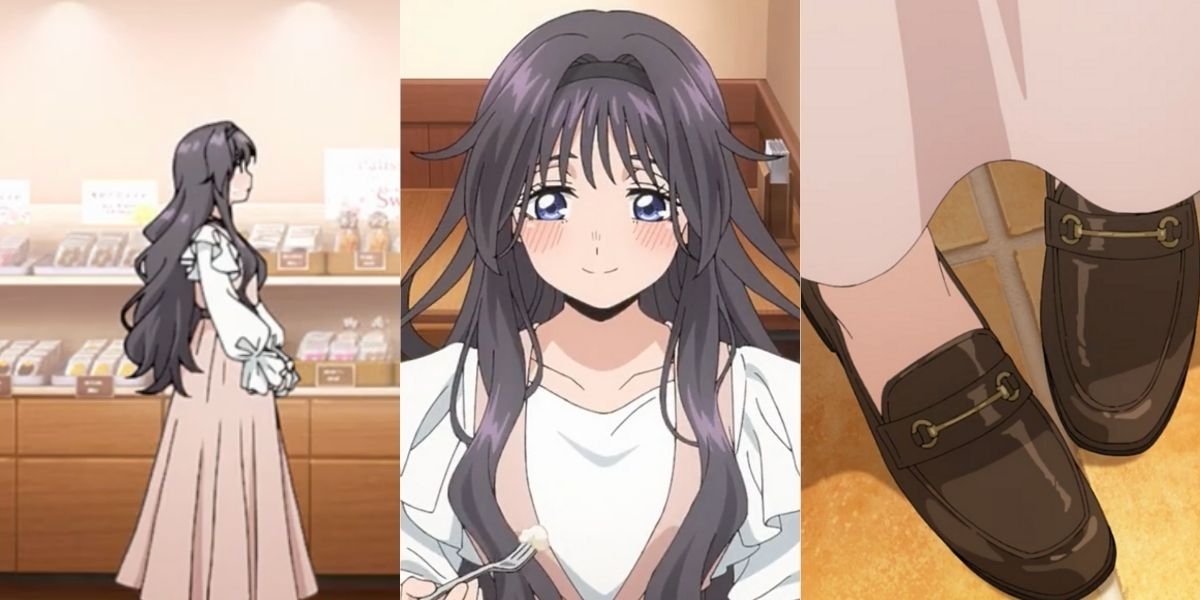 熏子這套穿搭很適合約會、逛咖啡廳或出去吃甜點的日常場景。