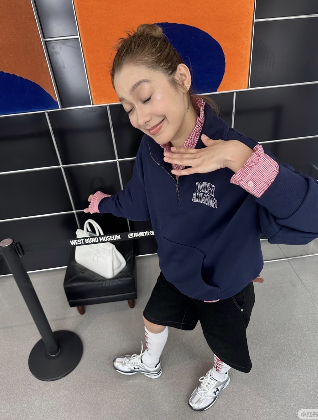 將內搭袖口露出，可愛感更加倍！