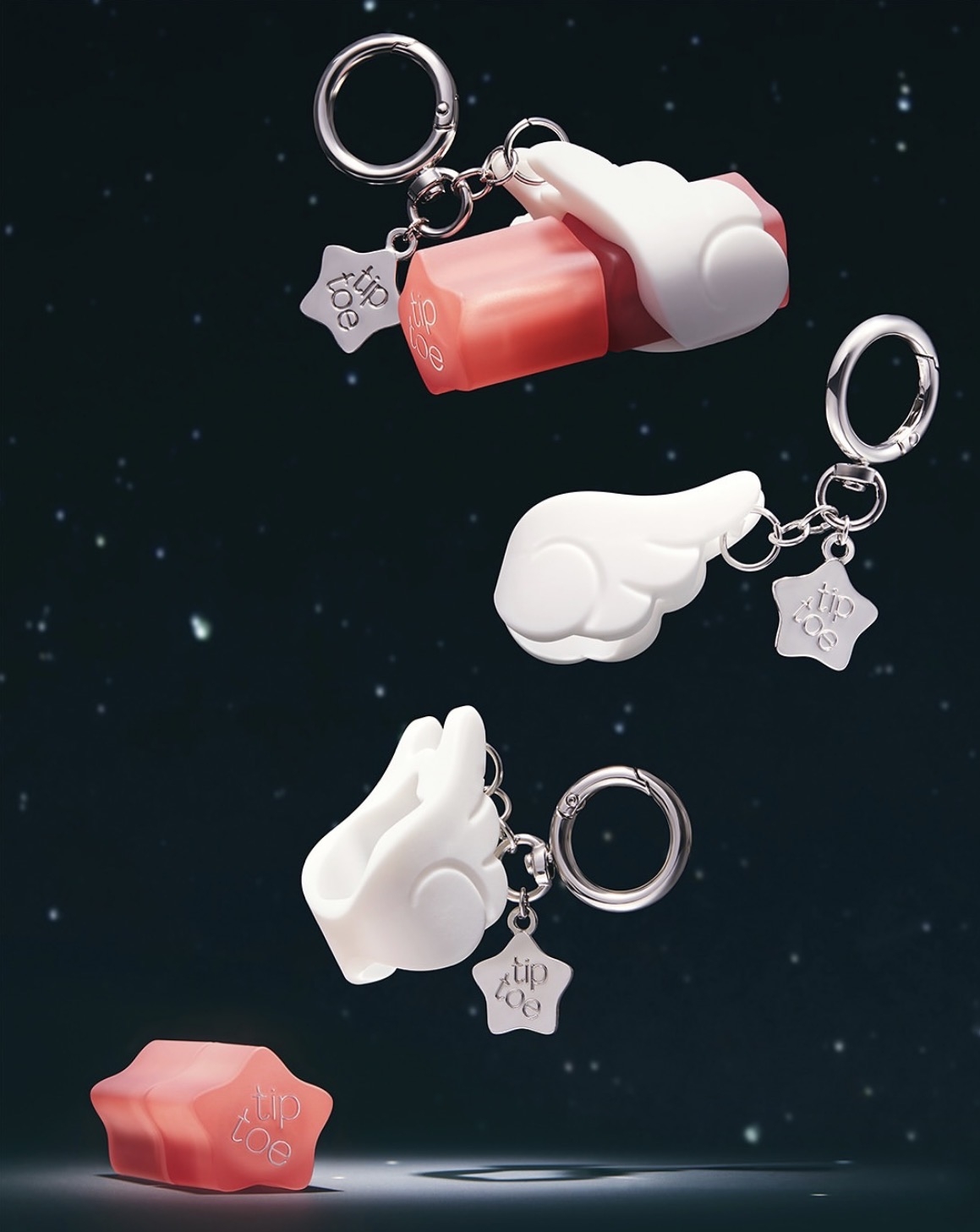 精緻的天使翅膀吊墜，拿出來補妝簡直可愛到瘋！