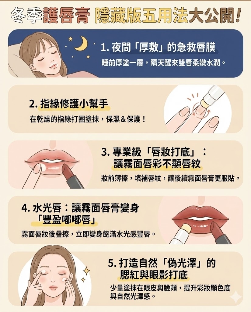 神級護唇膏「一物五用」隱藏版用法公開