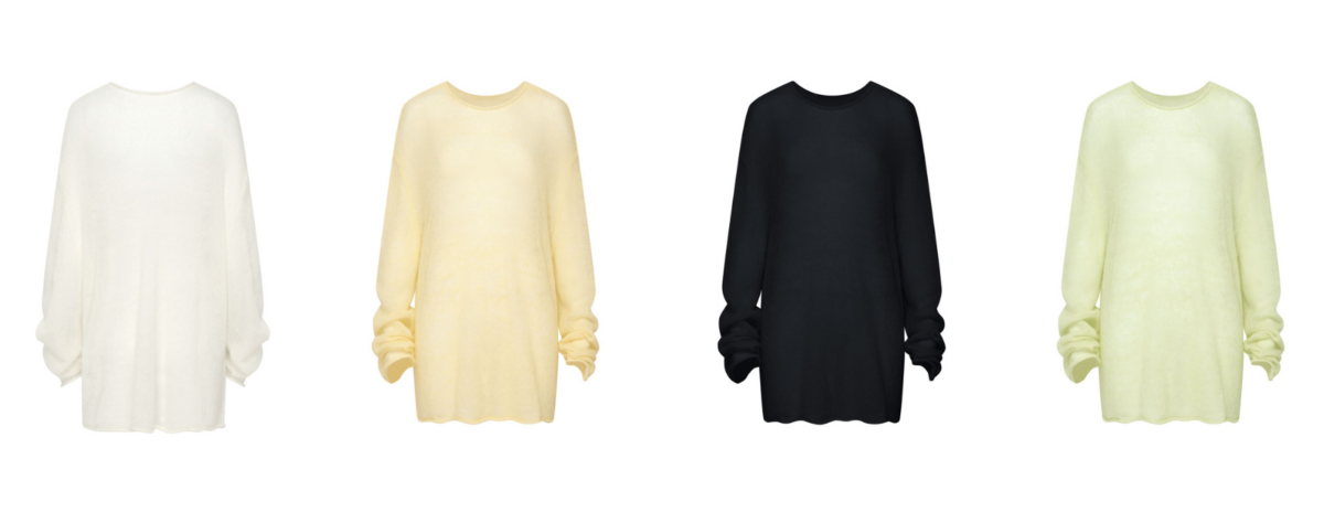 Studio Doe 鬆身透肌針織衫2.0，NT$ 2,280