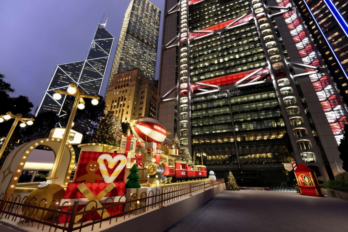 中環皇后像廣場花園化身夢幻「聖誕天地」。